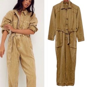 Free People Utility Cargo Grunge Coverall Boiler suit Jumpsuit